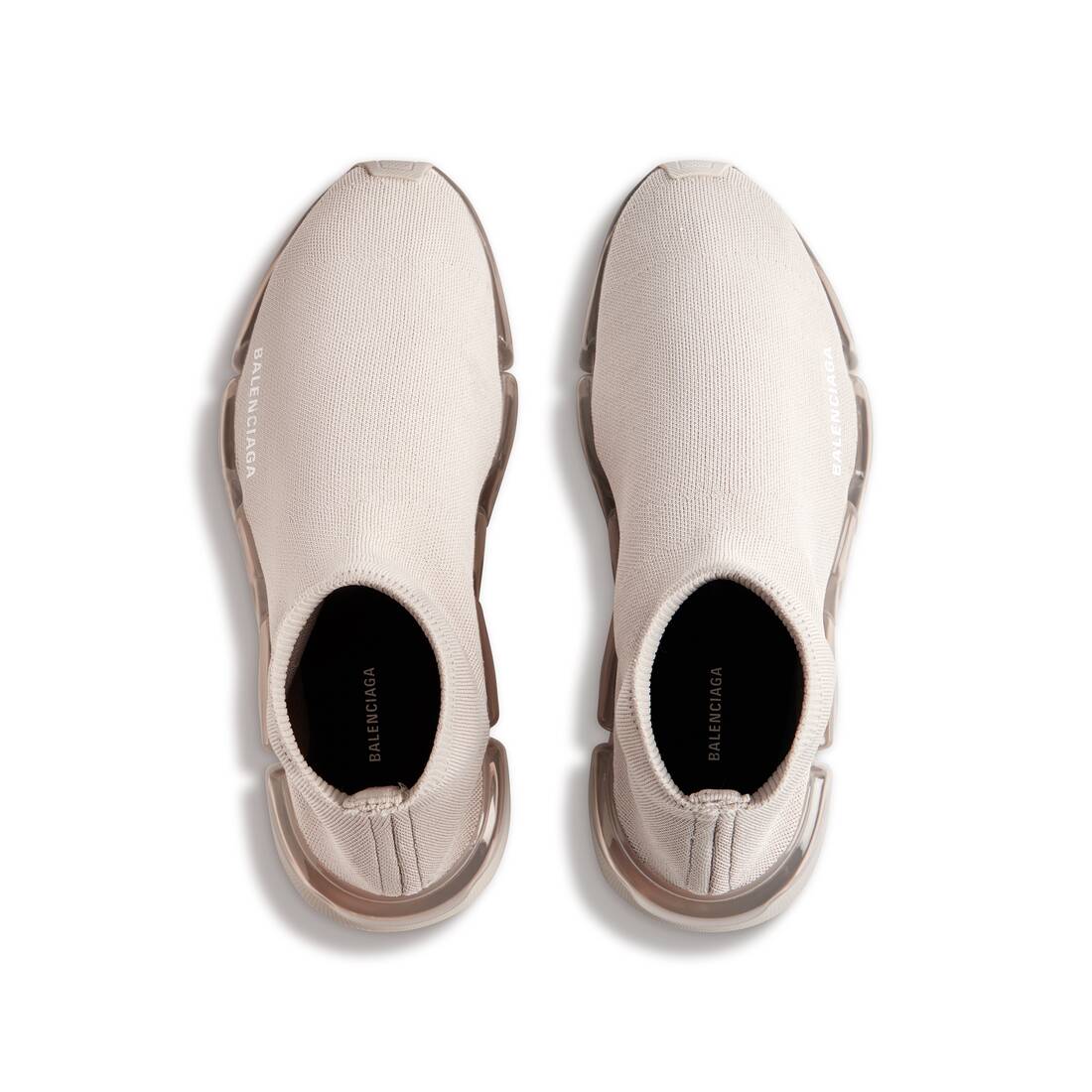 Men’s Speed 2.0 Full Clear Sole Recycled Knit Sneaker  in Light Beige - Image 6